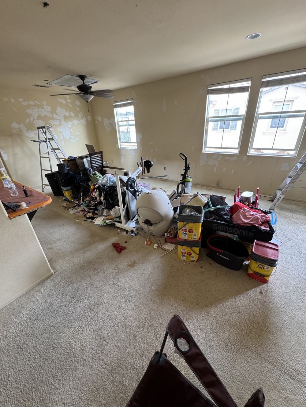 Mattress removal in Temecula Valley — bedding and household items ready for Junk Corral pickup
