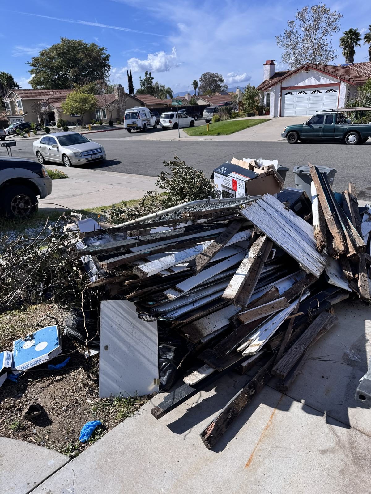 Junk removal in Wildomar, CA — Junk Corral job photo
